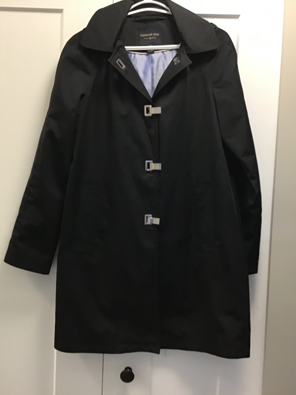 NWOT, Beautiful London Fog Black Trench Coat
